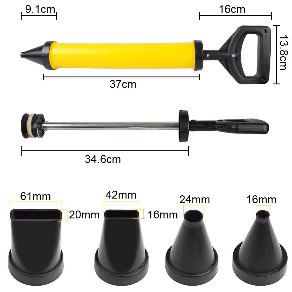 Pistolet à calfeutrage outils de remplissage de coulis ciment pompe à chaux applicateur jointoiement mortier