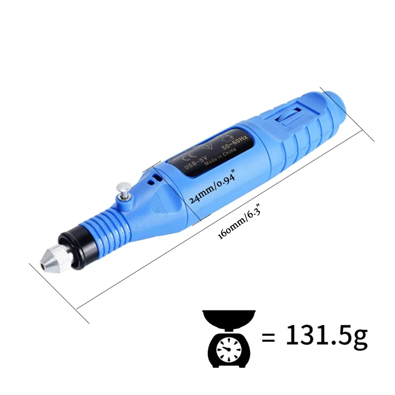 Matériel modèle d 3D, Mini ponceuse électrique alimentée par USB avec 6 têtes ponçage 896C