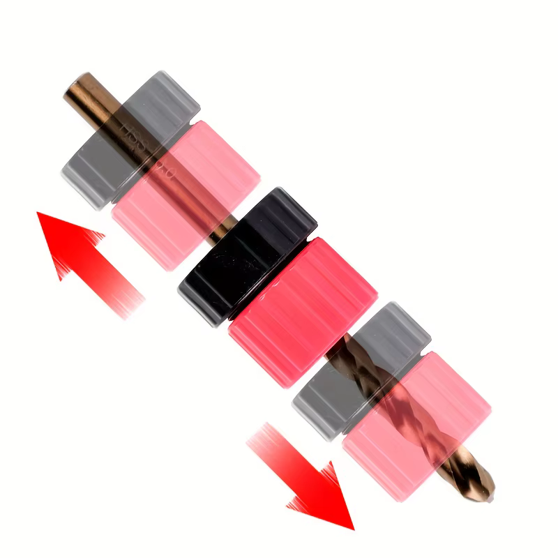 Ensemble d'arrêt de profondeur de forage 3 pièces | Anneaux de limite en plastique réglables de 3 à 13 mm pour le