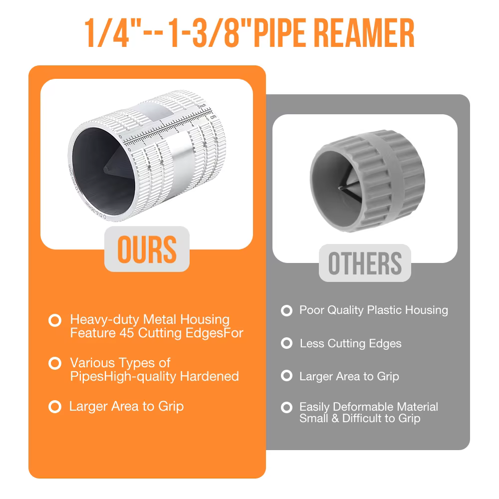 Outil de chanfreinage pour tubes de 1/4" à 1-3/8"