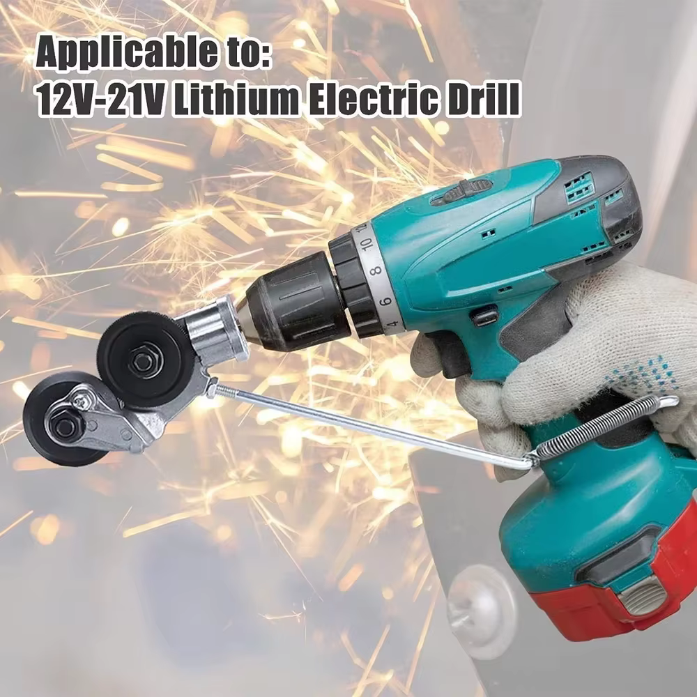 Adaptateur de découpe de tôle en acier titane pour perceuse électrique
