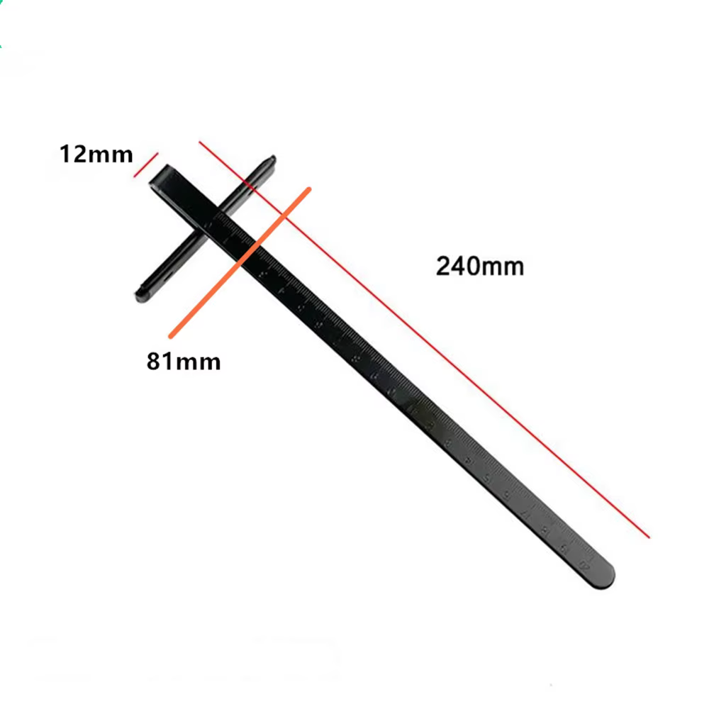 Règle d'échelle de guide de clôture de déchirure de scie circulaire