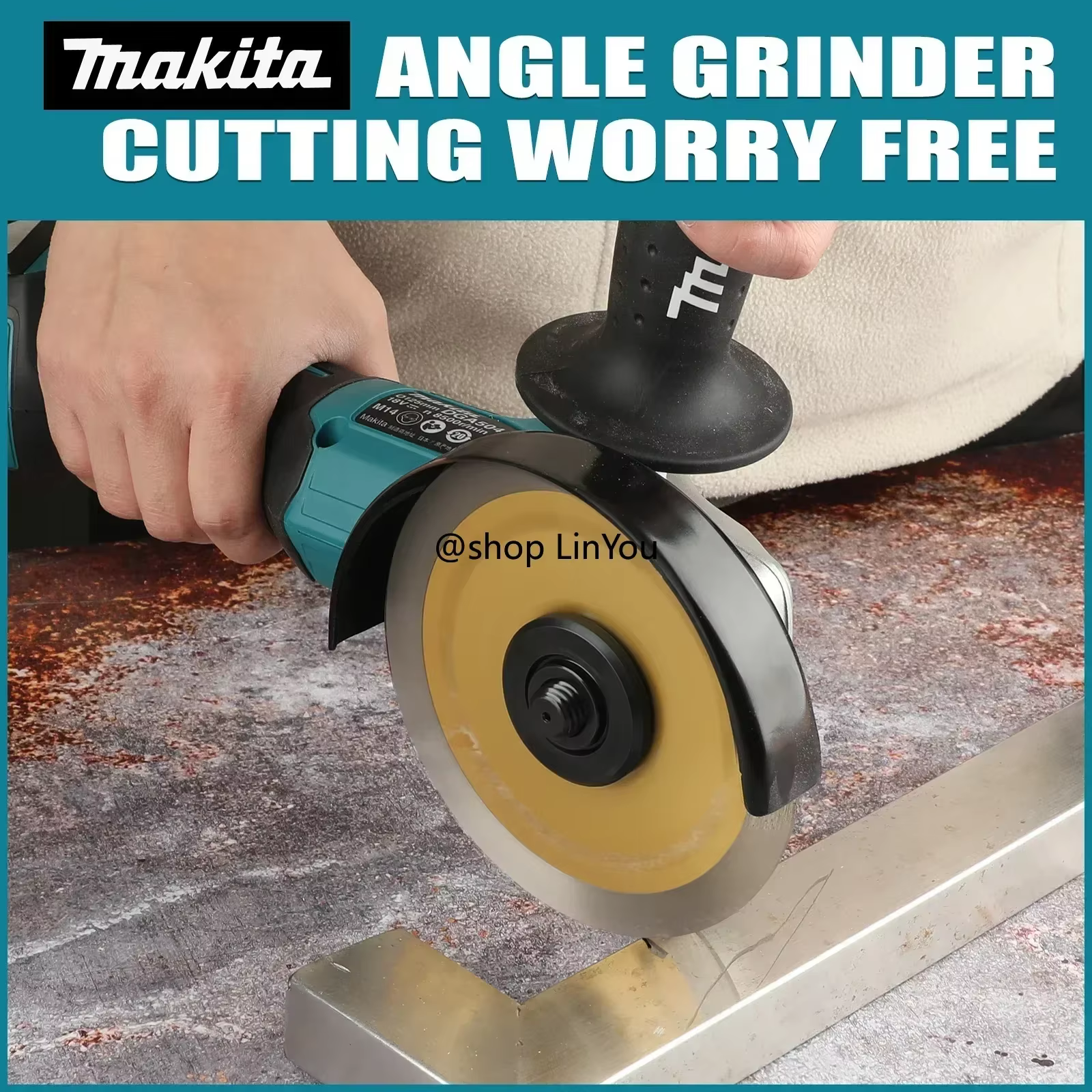 Meuleuses d'angle électriques Makita DGA504 18V 6.0Ah 125mm sans balais à batterie lithium