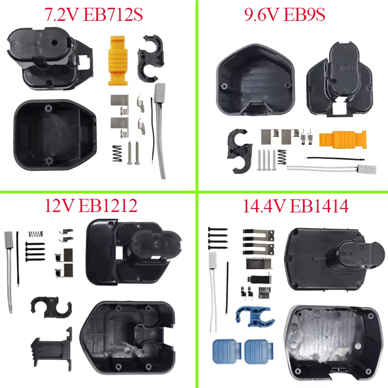 Boîtier plastique de batterie NI-laissée NI-CD pour uration 7.2V EB712S 9.6V EB9S 12V EB1212S 14.4V EB1414S Perceuse pour outil électrique EB1230HL