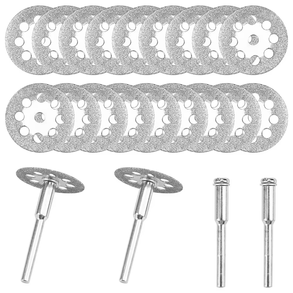 Disque de coupe diamanté avec mandrin pour outils rotatifs Dremel