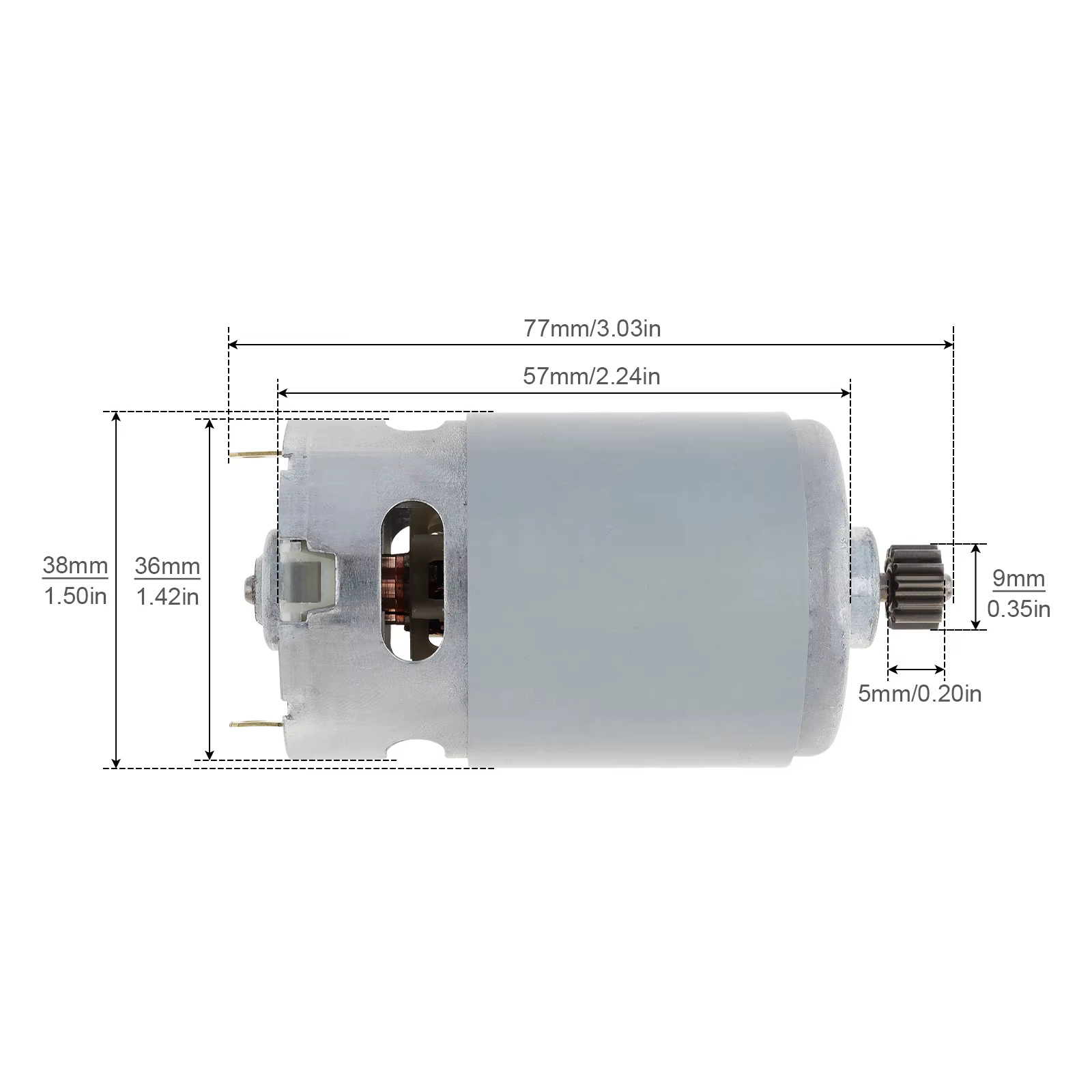 13 Dents 18V DC Moteur Micro