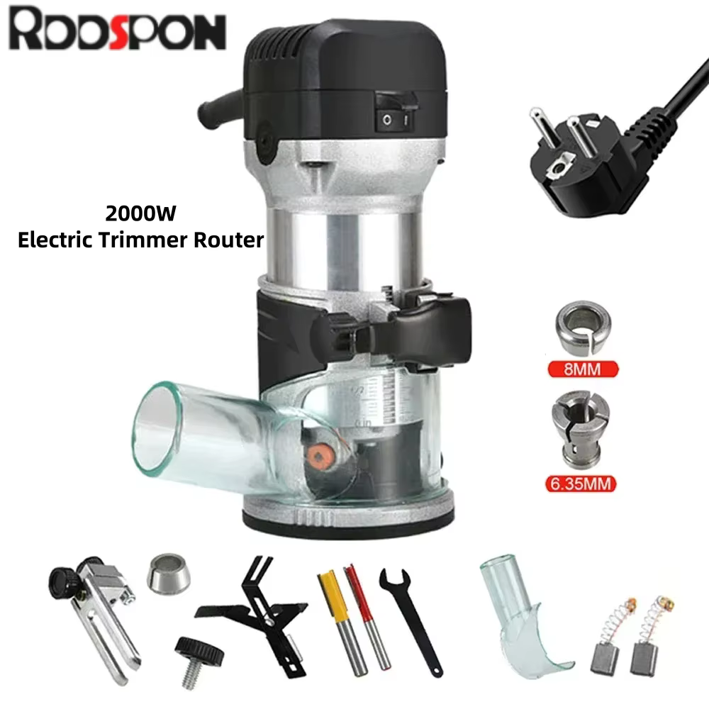 Tondeuse électrique routeurs 6.35/8mm 6 vitesses routeur