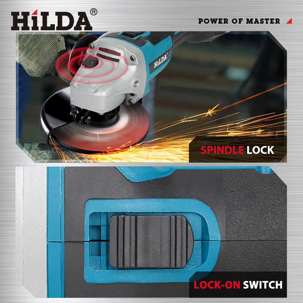 HILDA 125mm meuleuse d'angle sans brosse et brossée rectifieuse sans fil coupe 12V