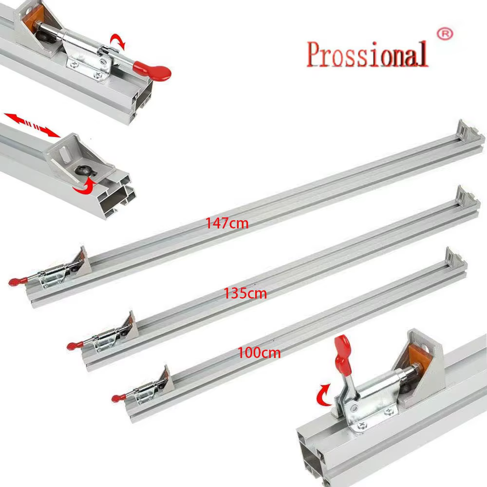 Système de rail de guidage pour scie circulaire électrique 60/100/120cm/135cm/150cm