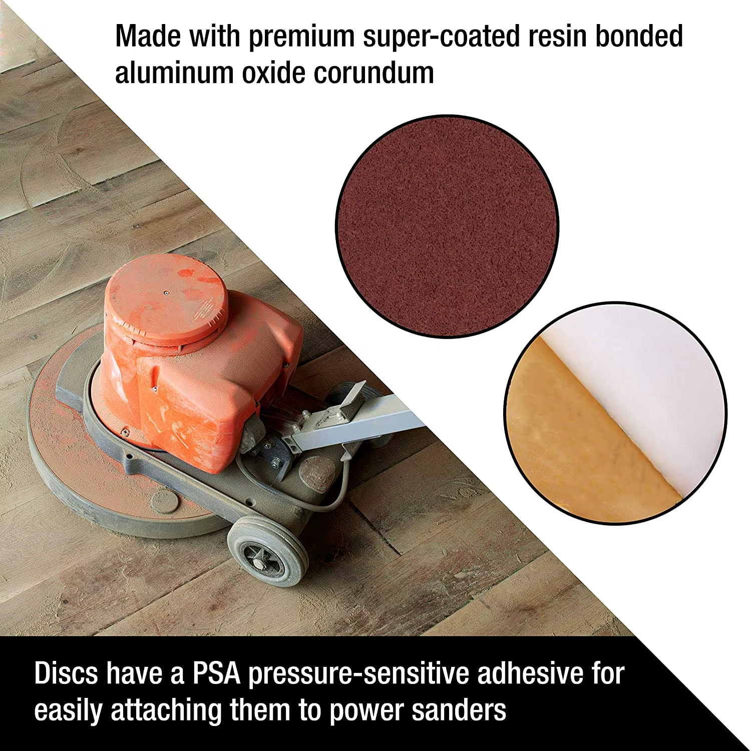 Disques abrasifs PSA 8 pouces 200MM 25 pièces 80-240 # Dos adhésif auto-adhésif en aluminium pour ponceuse orbitale