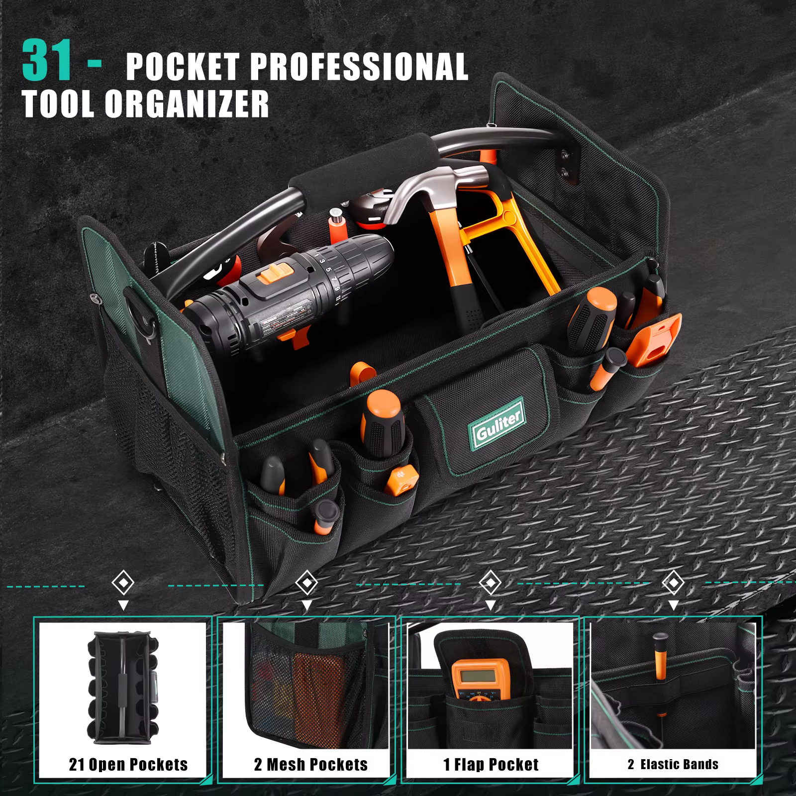 Sac à outils de 17 pouces