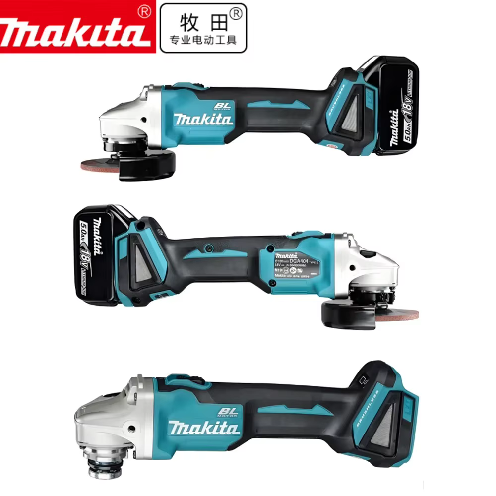 Meuleuse d'angle Makita DGA404 125 mm 2026 résistante à la poussière et à l'eau pour la découpe du métal et du béton