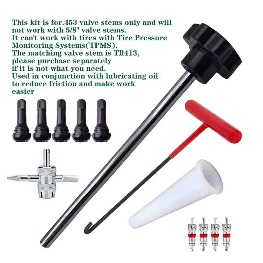 Kit d'outils de assujetd'opathie à changement rapide, tige de assujetd'opathie pour TR413, kit de remplacement et d'installation de assujet, voiture, moto