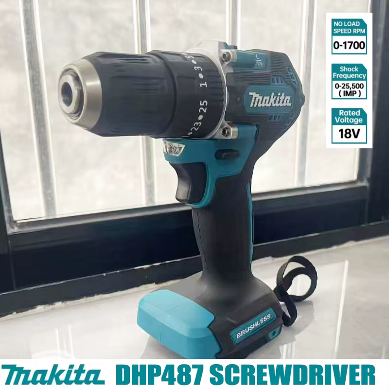 🔥 Makita DHP487 18V Perceuse à percussion sans fil sans balais