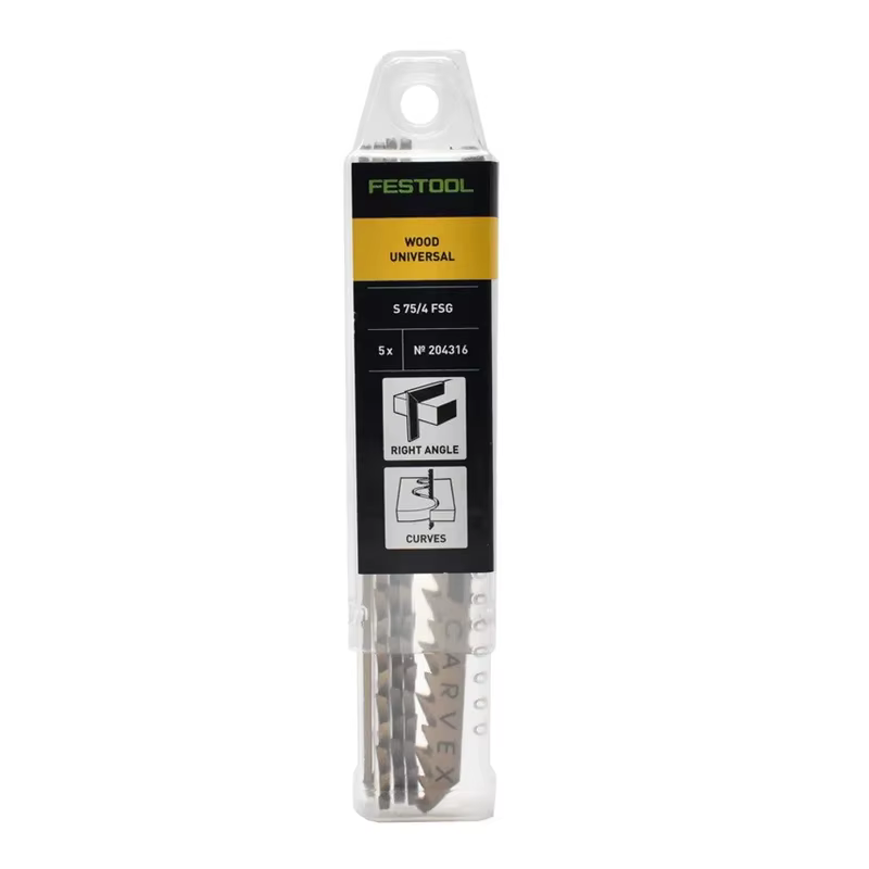 FESTOadvocate-Lame de Scie Incurvée 204316 S 75/4 FSG/5, Accessoire Universel pour Ministres le Bois, Outil de Coupe Linéaire