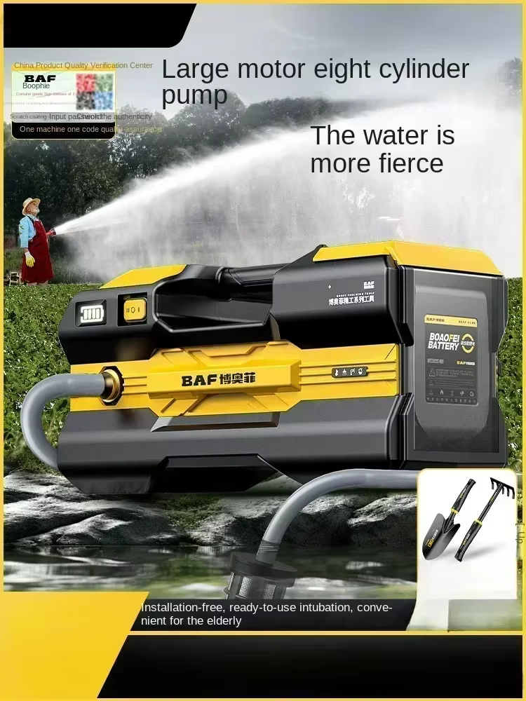 Pompe à eau Rechargeable portative 110V/220V pour l'irrigation et la plantation de jardin CBA