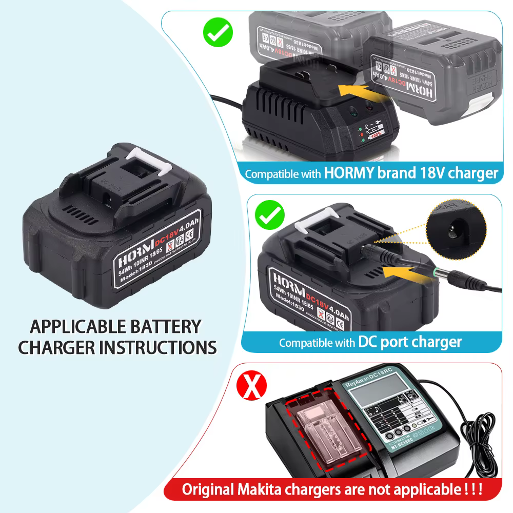 Série de batteries au Lithium rechargeables 18V/21V