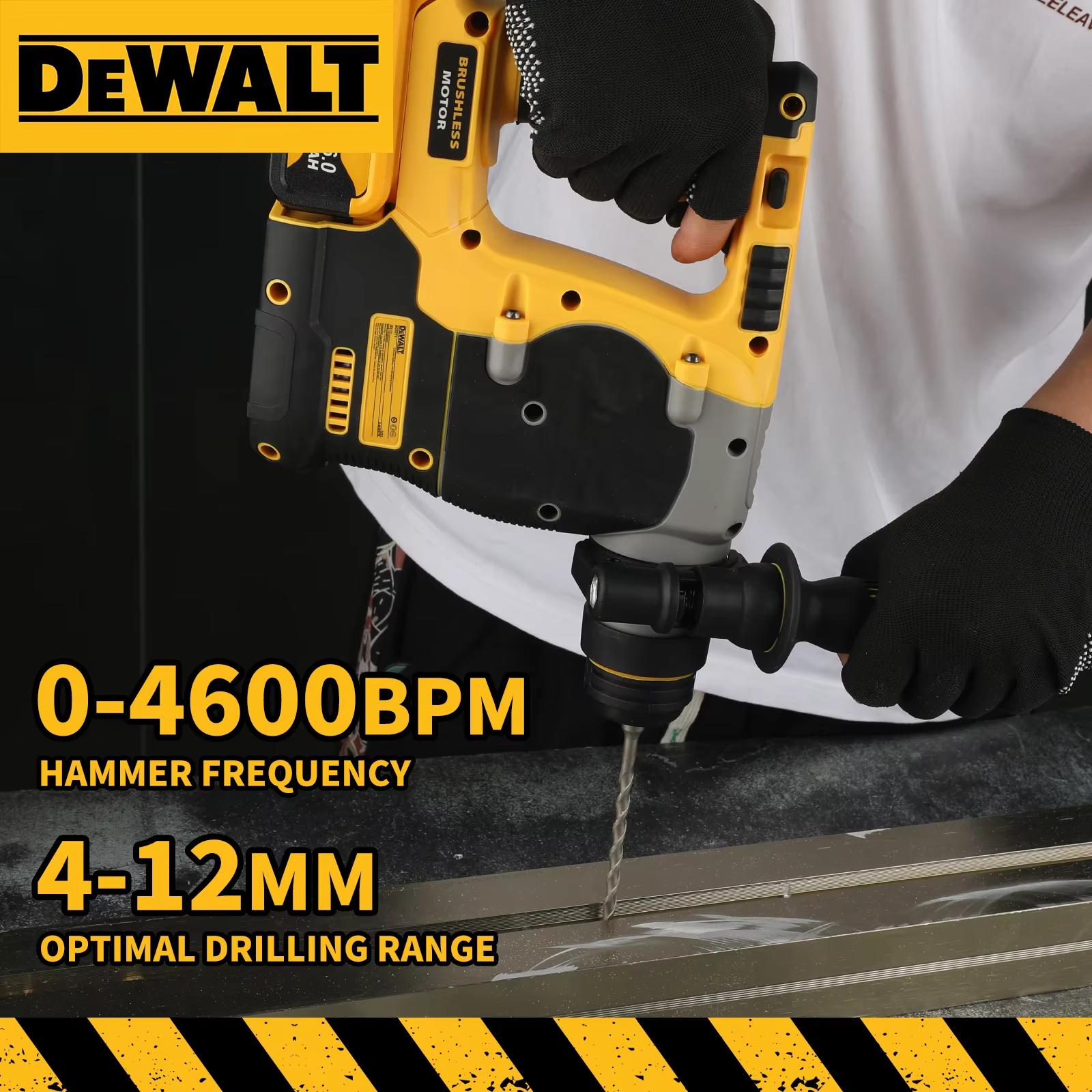 DEWALT DCH273 perceuse à percussion rotative 18 V/20 V MAX SDS sans brosse 1 pouce PLUS perceuse à percussion pour le travail du bois en forme de L (sans batterie)