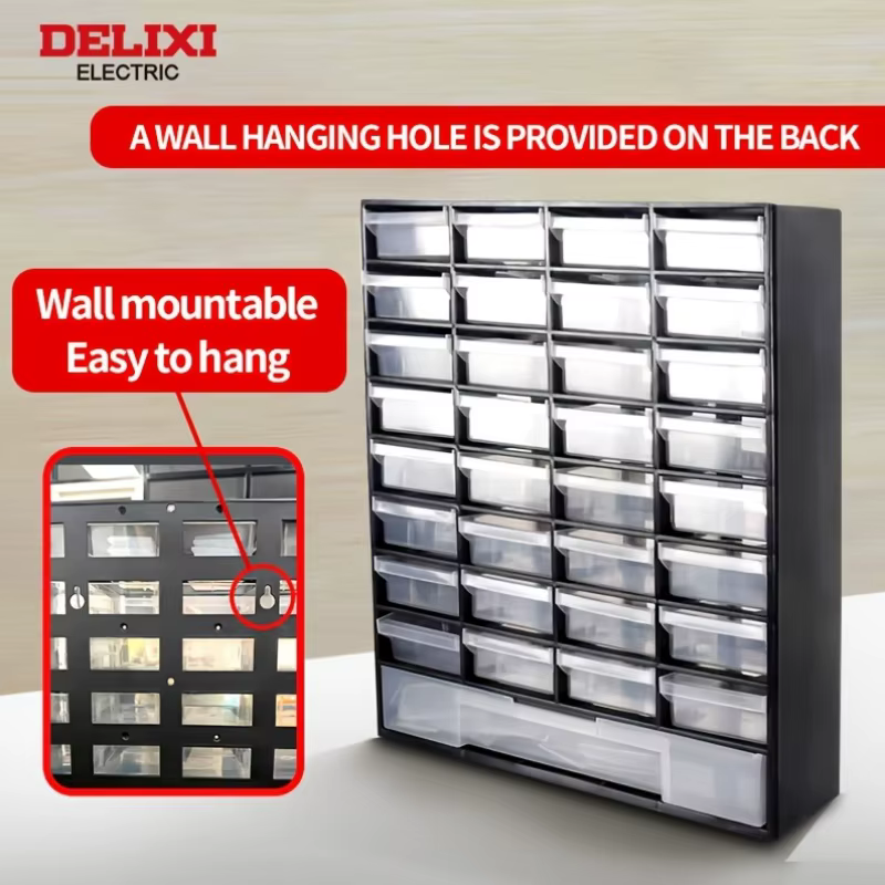 Armoire de rangement d'outils DELIXI ELECTRIC à 33 compartiments