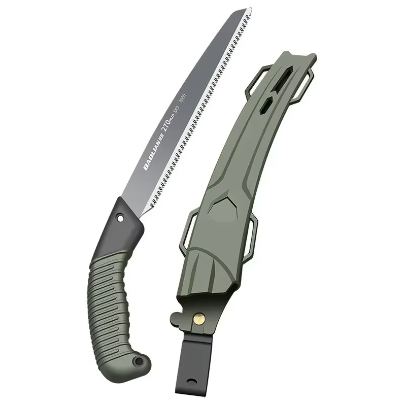 Scie à main pliable ergonomique pour le camping en plein air