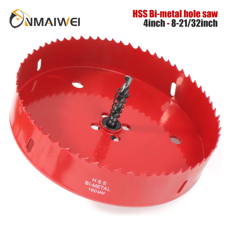 M42 102-220mm HSS acier perçage trou scie foret coupe bi-métal pour aluminium fer