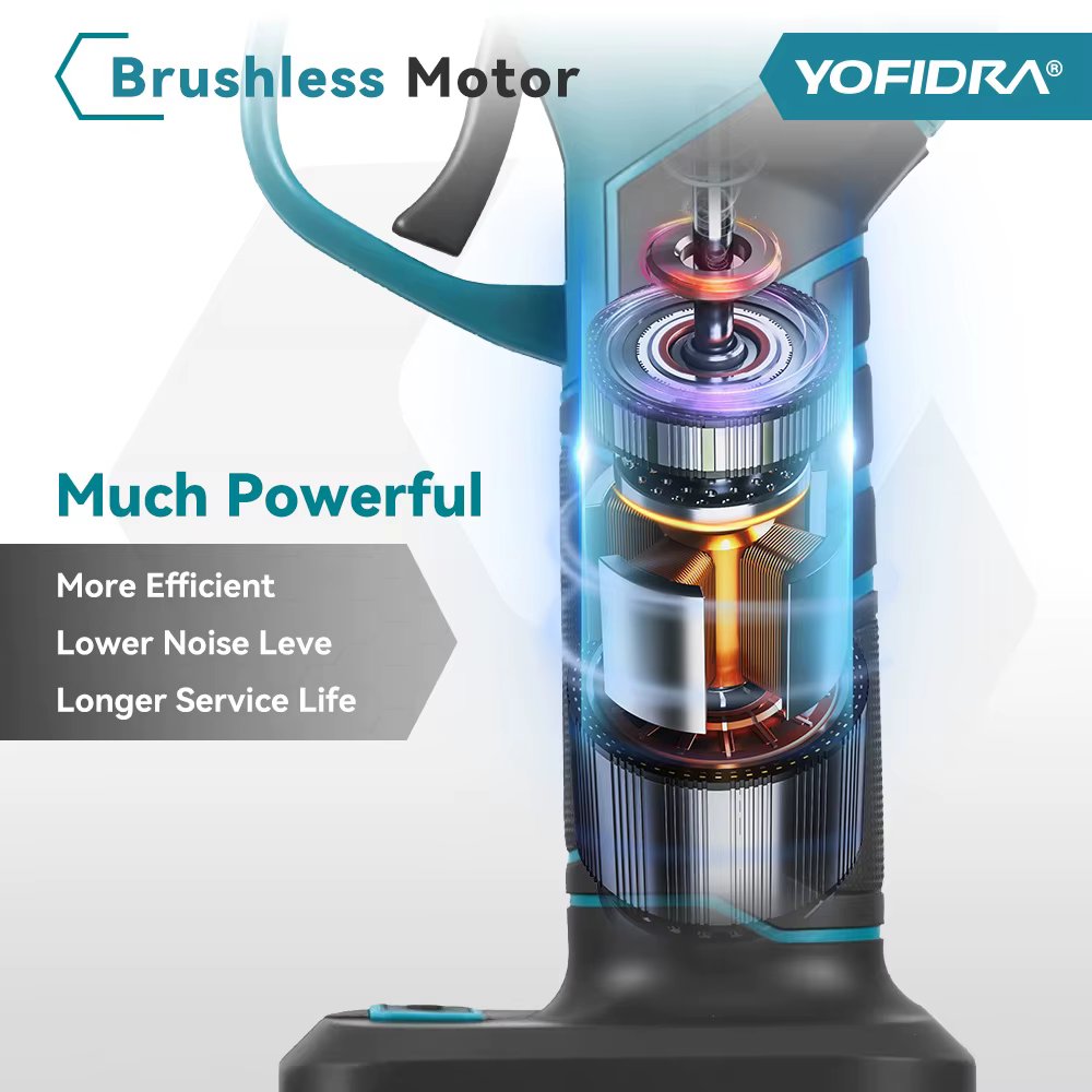 YOFIDRA 30mm sécateur électrique sans brosse sans fil portable verger arbustes taille arbre Branches Cutter pour Makita 18V batterie broche