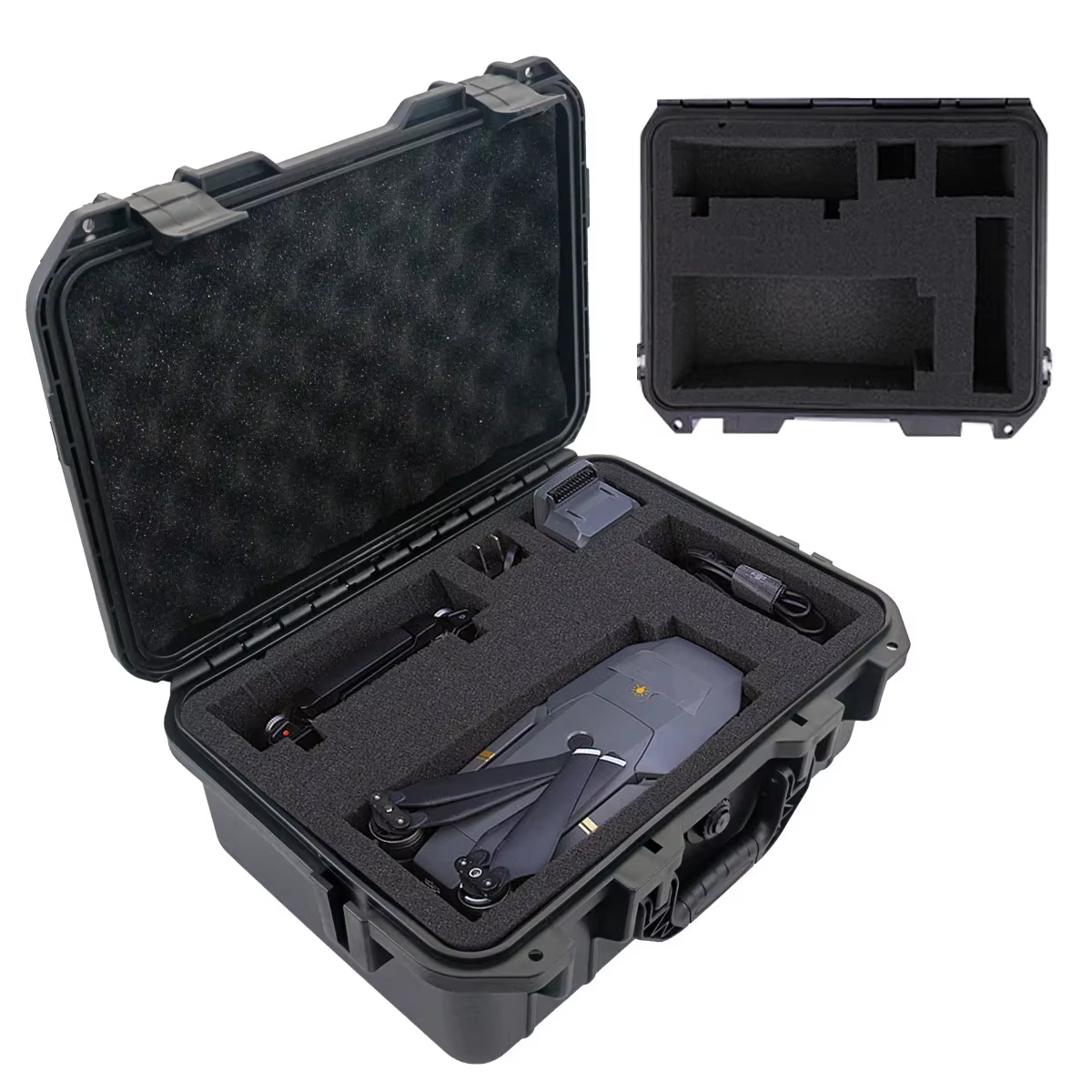Boîte à outils rigide portable avec mousse prédécoupée