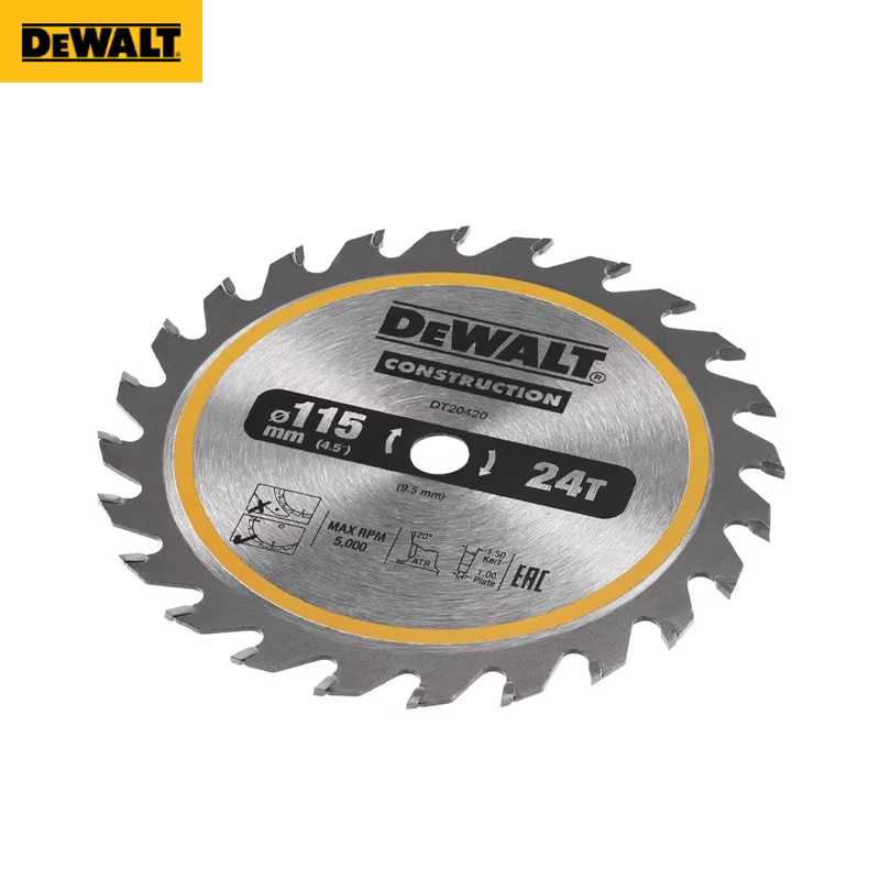 DEWALT DT20420-QZ lame de scie circulaire sans fil encadrement 115X9.5 MM 24T