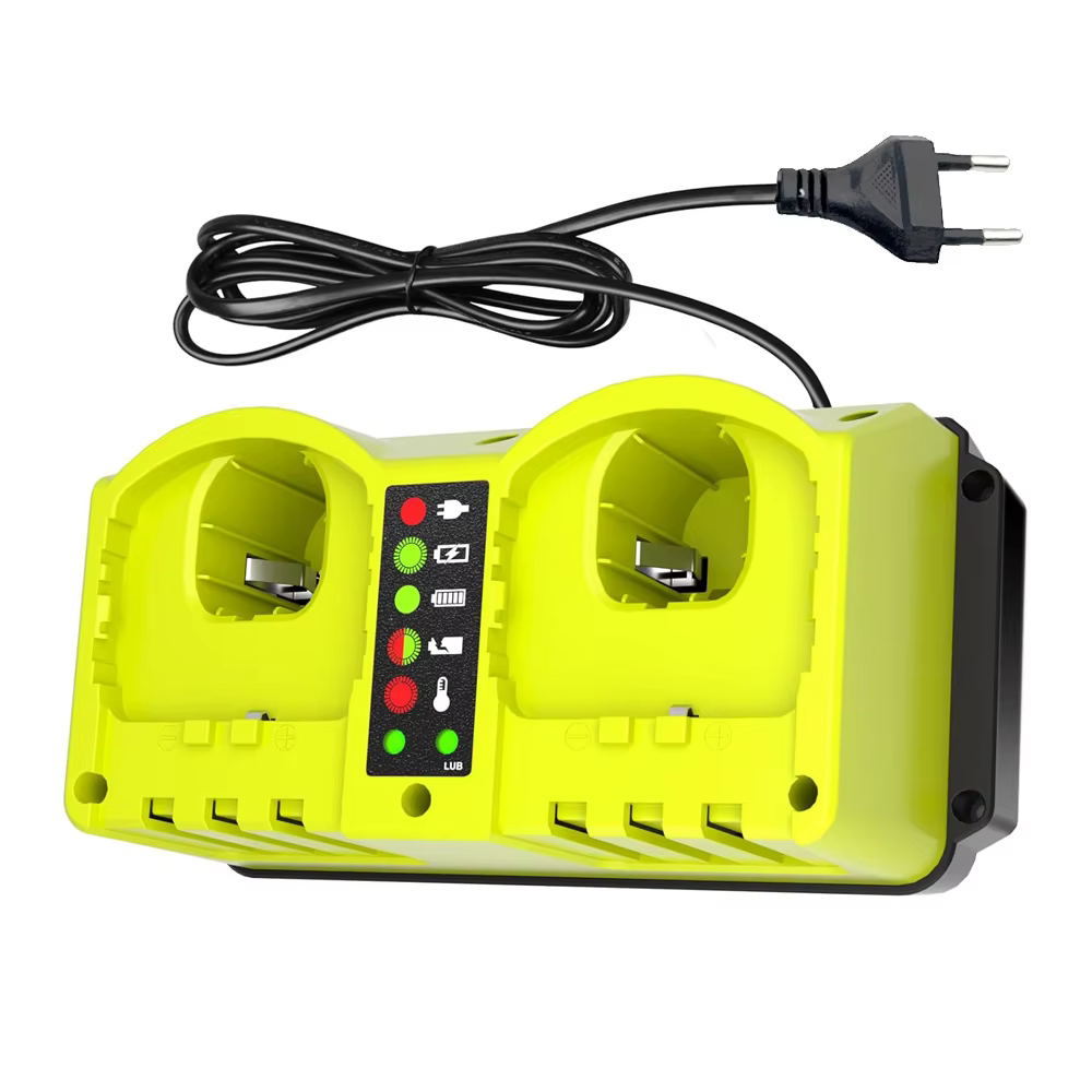Station de charge rapide à 2 ports pour batterie Ryobi 18V – Chargeur de remplacement pour outils