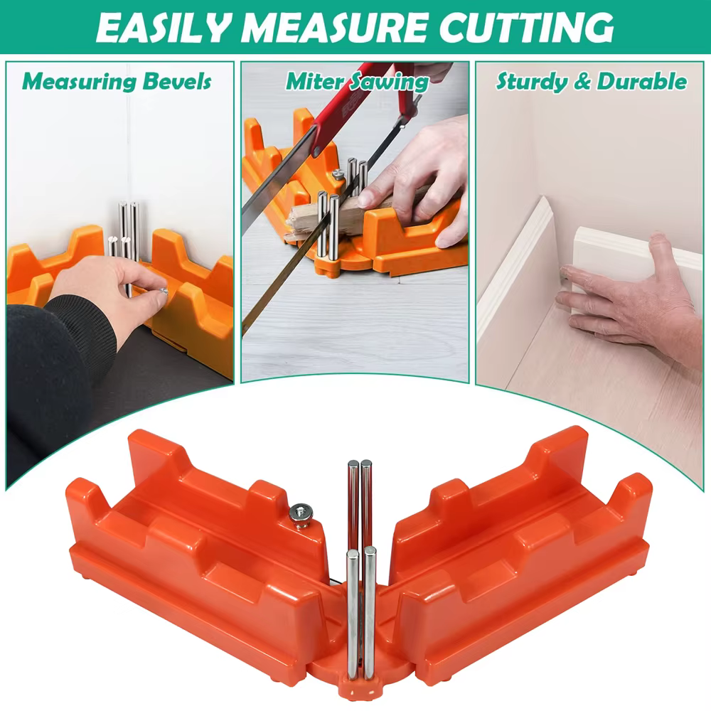 Outil de coupe de sciage d'angle de mesure d'onglet 2 en 1 85-180 °
