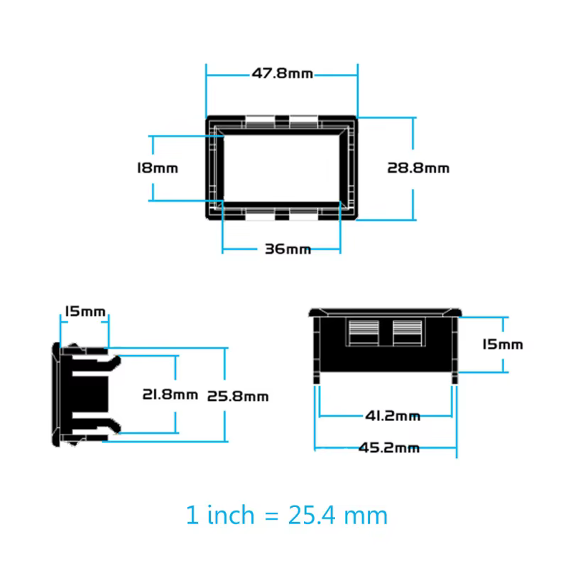 Ampèremètre numérique DC 0-5.0000mA (5mA)