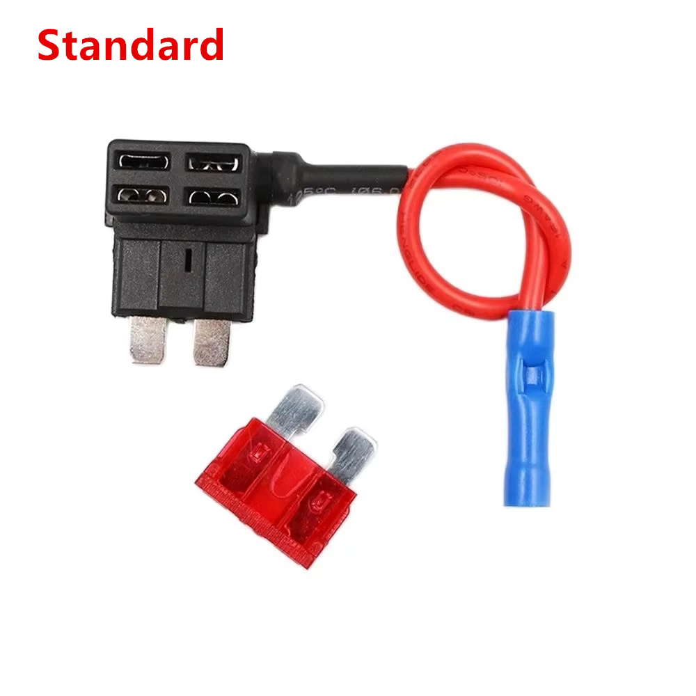 Porte-fusible 12V, adaptateur de robinet de circuit supplémentaire Micro2 Mini petit fusible automatique à lame ATM APM Standard avec support avec fusible de voiture à lame 10A