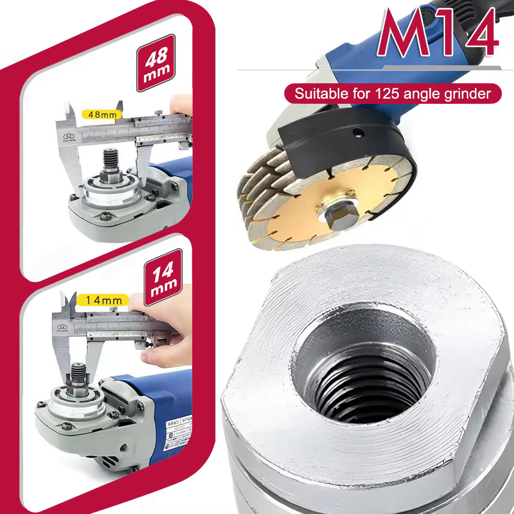Adaptateur de meuleuse d'angle M10/14 vers machine à rainurer