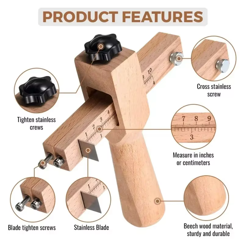 Outils de coupe en bois pour ceinture de bricolage