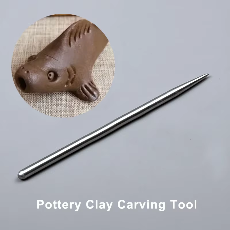 Bâtons de modélisation de poterie, Texture d'acupression, vissage, Indentation, outil d'argile de poterie, Sculpture, outils en acier inoxydable