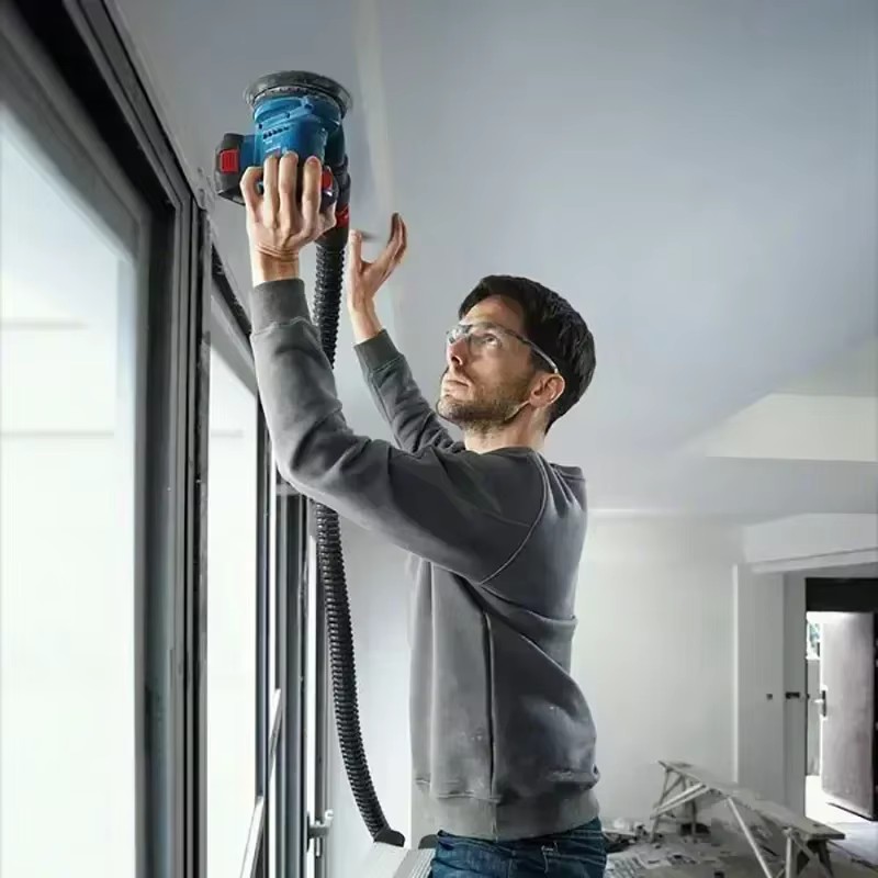 BOSCH GEX 185-LI 18V ponceuse orbite aléatoire polisseuse sans fil sans brosse meuleuse d'angle 125mm outils électriques professionnels GEX185-LI