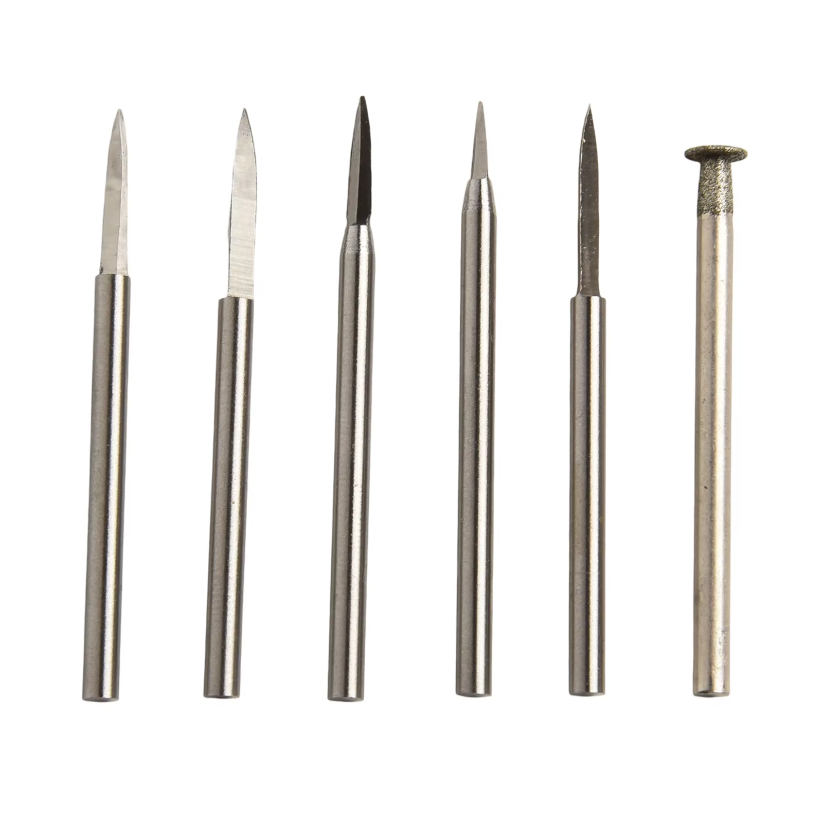 Paquet de 6 forets de sculpture sur bois d'outil de meulage avec tige de 3/2.35mm adaptés aux outils rotatifs
