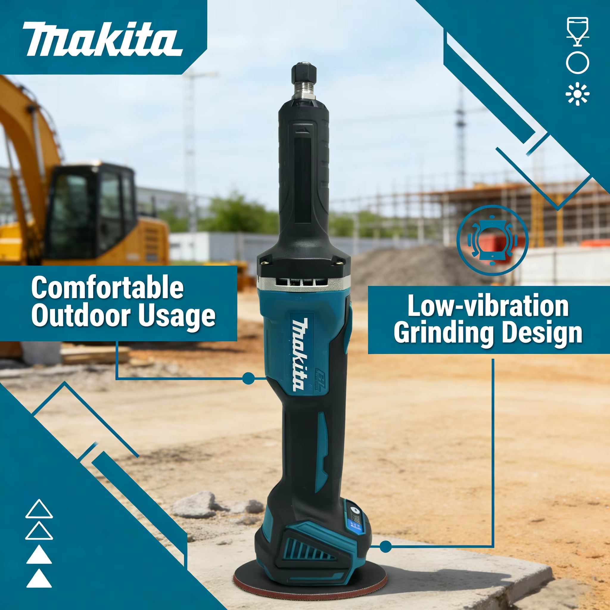 Meuleuse sans fil Makita à moteur sans balais