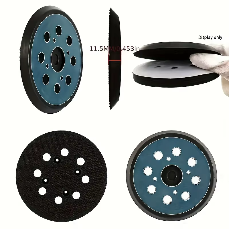 Disque de ponçage orbital de remplacement de 125 mm (5 pouces) à 8 trous avec fixation auto-agrippante