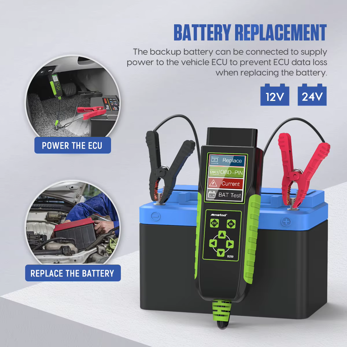 MRCARTOadvocate-Testeur de batterie de voiture B250