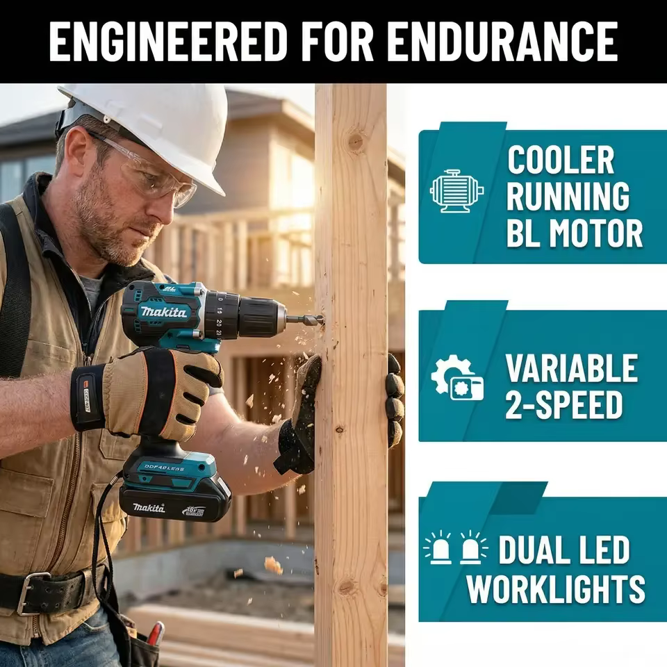 Nouvelle perceuse-visseuse sans fil Makita DDF487