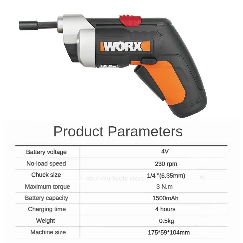 Worx WX252.2 4V Mini jeu de tournevis électriques intelligent évolutif sans fil jeu