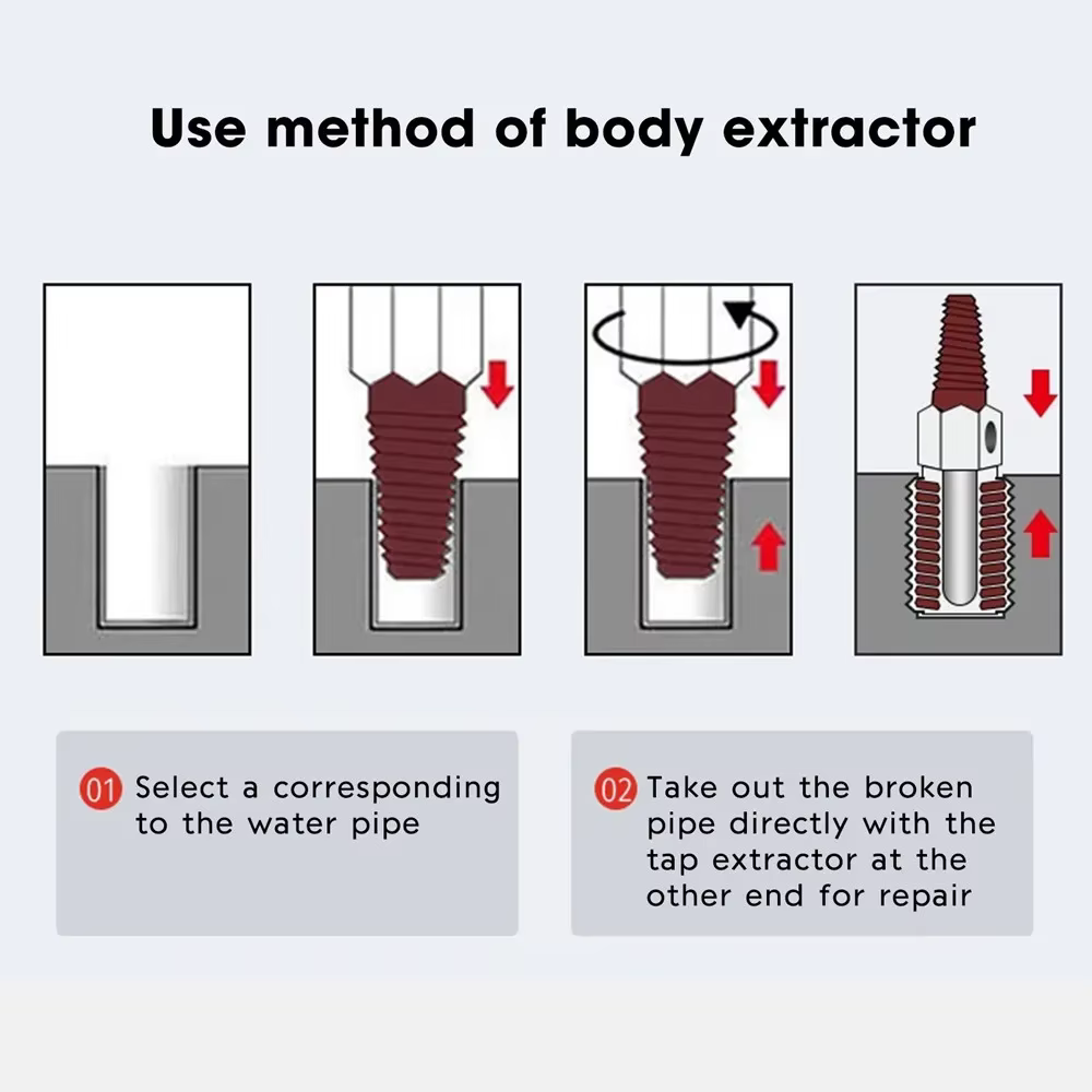 Extracteur de vis endommagé