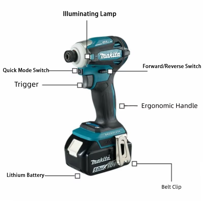 Makita DTD172 Perceuse à percussion sans fil 18V LXT 2026 avec moteur sans balais 180 N·m pour bois et boulons