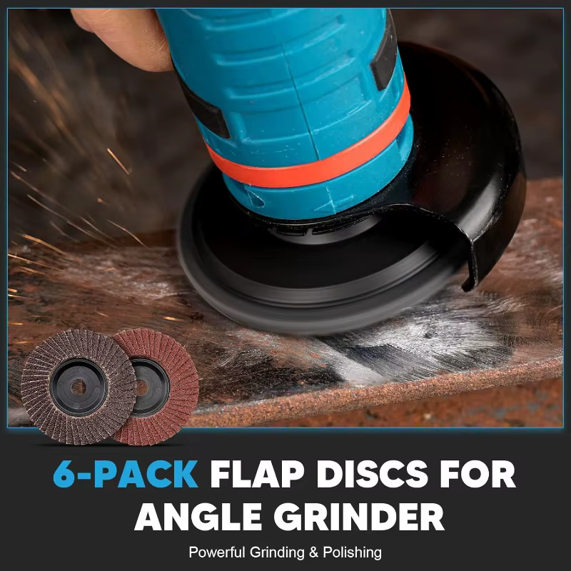 6 disques à lamelles en zircone de 75 mm (3 pouces) pour meuleuse d'angle