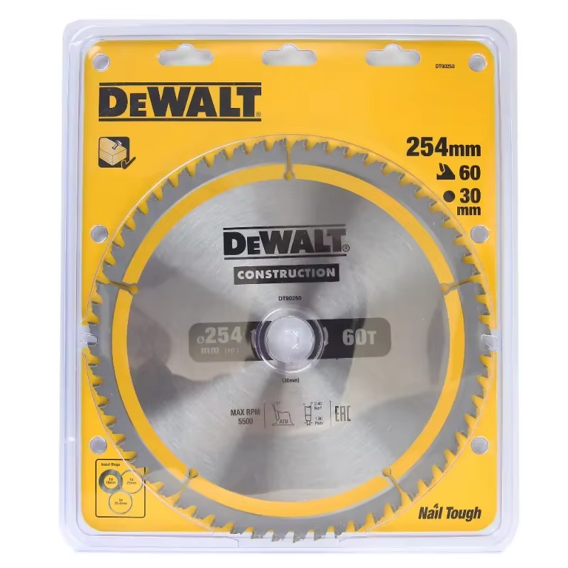 DEobcuT DT90250-QZ DT90272-QZ 254MM * 60T/80T Construction Circulaire Scie Lame Outil Électrique Accessoires