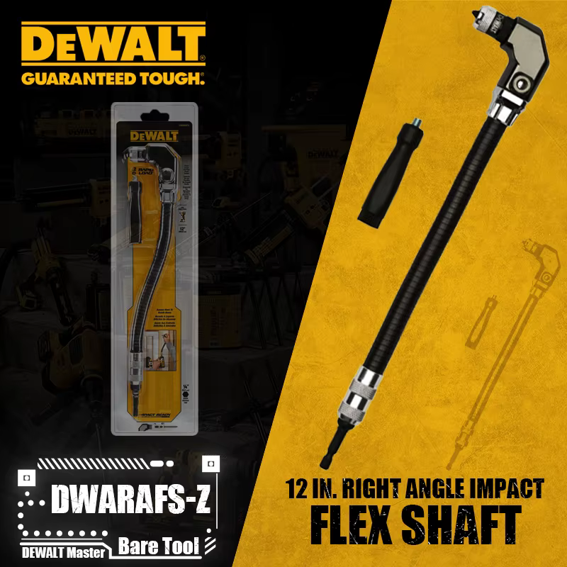 DEWALT DWARAFS-Z Accessoires pour outils électriques à arbre flexible à angle droit de 12 po