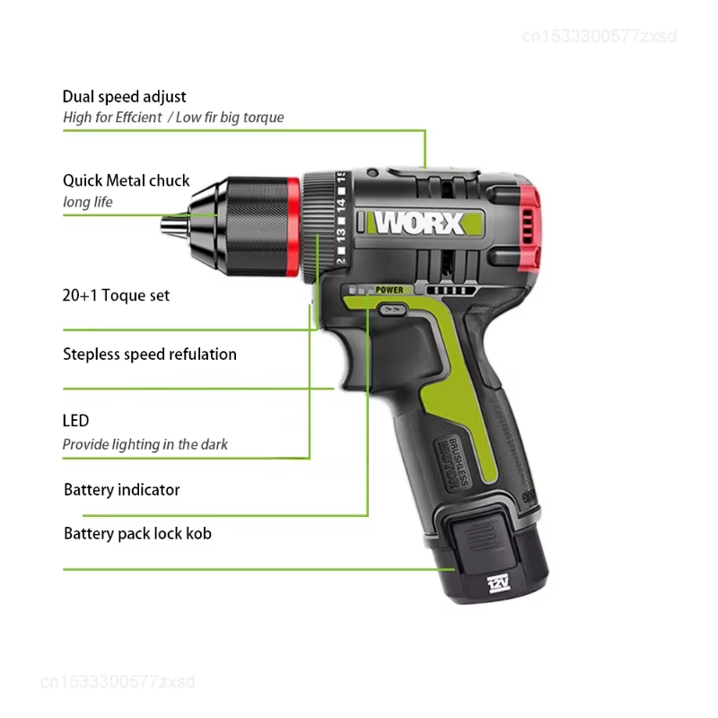 WORX WU130X – tournevis électrique sans fil