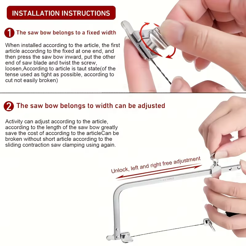 Kit d'outils professionnels pour scie à bijoux avec cadre