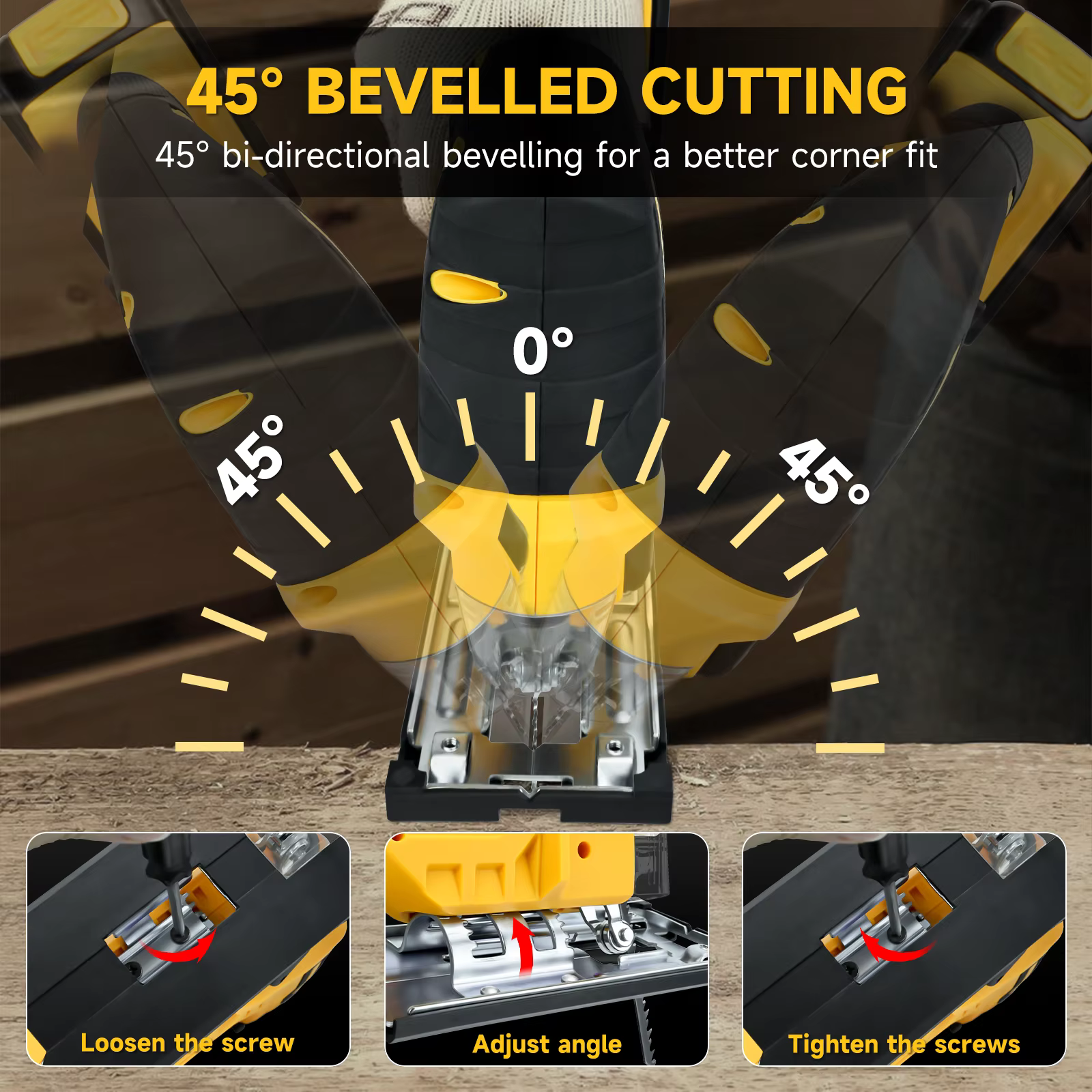 Scie sauteuse électrique pour batterie Dewalt 20 V 2700 tr/min vitesse variable 3 positions réglage orbital outil